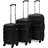 vidaXL Koffer-Set 3-tlg. schwarz