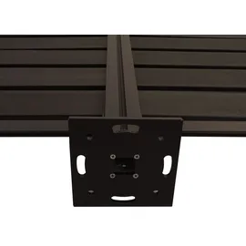 Mendler Mülltonnen-Zaun HWC-K57 130 x 206 cm grau