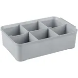 Curver 243860 Aufbewahrungsbox HANDY (L x B x H) 275 x 175 x 75 mm Silber 1St.