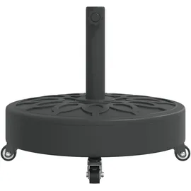 vidaXL Schirmständer Beton 27 kg Rund Schwarz