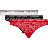 Tommy Hilfiger Underwear Bikinislip 3 PACK BIKINI LACE (EXT SIZES) (Packung, 3er-Pack) mit Tommy Hilfiger Logobund bunt M (38)