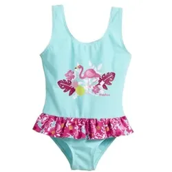 Playshoes UV-Schutz Badeanzug Flamingo, Babymode (6 - 24 Monate)