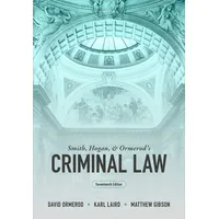 Oxford University Press Smith, Hogan, and Ormerod's Criminal Law