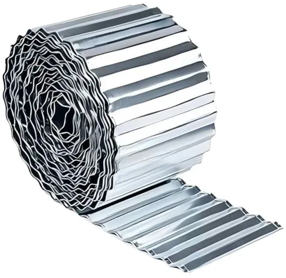 Relaxdays Rasenkante verzinktes Metall Silber
