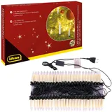 IDENA LED Lichterkette 26 m Kerze elfenbeinfarben