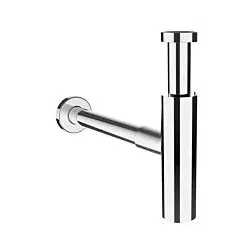 LAUFEN Absaug-Siphon H8939470000001 DN32, mit verlängertem Ablaufrohr, verchromt