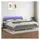 vidaXL Boxspringbett 200 x 200 cm Dunkelgrau