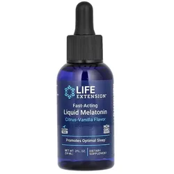 Schnell wirkendes flüssiges Melatonin 59 ml Zitrus-Vanille-Geschmack