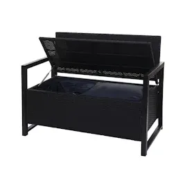 Mendler HWC-F39 2er Sitzbank 120 x 60 x 85 cm Beige