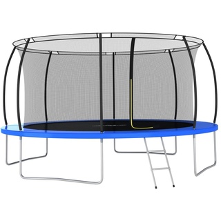 vidaXL Trampolin Set 460 cm inkl. Sicherheitsnetz blau