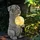 GLOBO Solarleuchte Glas 17,5x13x29 cm 2er Set grau