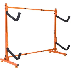 VEVOR Kayak Halterung Kajak Aufhänger 1265 x 788 x 1380 mm, Freistehender Kajakständer 2 Kajaks 1230–1825 mm Breitenverstellbereich, Kajak Aufbewahrungsregal Robuste Kajak-Aufbewahrungshaken