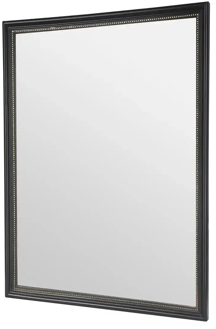Spiegel  Pregasina , schwarz , Glas,Aluminium,Kunststoff , Maße (cm): B: 34 H: 45 T: 1.5