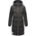 Marikoo Damen Winter Steppmantel Stepp Jacke Mantel Parka warm mit Kapuze Nomadiaa
