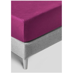 Kneer Exclusive-Stretch 93 Spannbetttuch - 180/200-200/220cm	fuchsia
