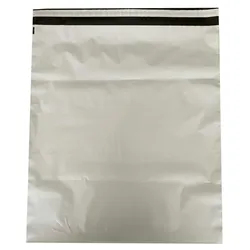 Leonado Vicenti 1000 Stück Versandbeutel PE 770x550 mm weiß unifarben wasserfest reißfest mit Klebestreifen