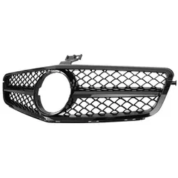 Grill Sport Kühlergrill passend für Mercedes W204 C204 Coupe Glanz Schwarz