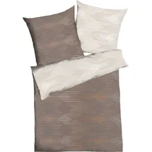 KAEPPEL Ikat Gestreift Nougat 155 x 220 cm + 2 x 80 x 80 cm