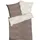 KAEPPEL Ikat Gestreift Nougat 155 x 220 cm + 2 x 80 x 80 cm