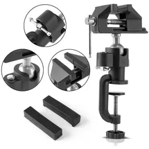 STAHLWERK Parallelschraubstock Metall schwarz