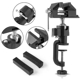 STAHLWERK Parallelschraubstock Metall schwarz