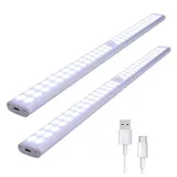 DTC GmbH Schrankleuchte Unterbauleuchte LED Schrankleuchte PIR-Bewegungssensor, LED-Nachtleuchten LED Unterbauleuchte 40CM 60LEDs