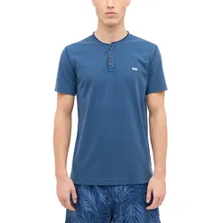 MUSTANG Kurzarmshirt »Style Ausin«, mit Marken-Label Mustang Insignia Blue L