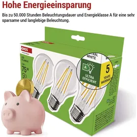 EMOS LED-Lampe Filament A60 1525283413 5W E27 neutralweiß 1060 lm 3 St.