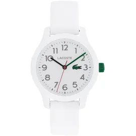 Lacoste Analog Quarzuhr Kinder Kollektion LACOSTE.12.12 Kids mit Weisses Silikonarmband - 2030003