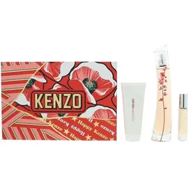 Kenzo Flower Ikebana Sakura Eau de Parfum 75 ml + Reisespray 10 ml + Körperlotion 75 ml Geschenkset