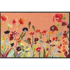 Wash+Dry Wildflowers 50 x 75 cm Orange/Rot