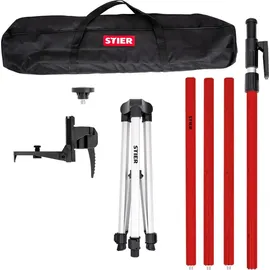 Stier Teleskopstange für Kreuzlinienlaser 360 cm