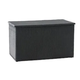 CLP Polyrattan Auflagenbox Comfy 5mm schwarz/125 cm