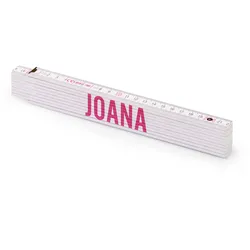 Personalisierter Zollstock ,Metrie 2m Block 52 | mit weiblichen Namen Wählen Sie hier einen weiblichen Namen aus:: Joana