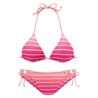 VENICE BEACH Triangel-Bikini Damen pink-gestreift Gr.36 Cup C/D