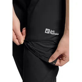 Jack Wolfskin Hikeout Zip Off Hose Schwarz 40