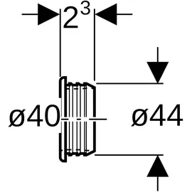 Geberit 152796001 Siphonanschluss
