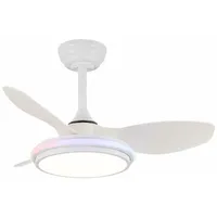 CristalRecord Deckenventilator CristalRecord STEL EVO MINI RGB RETRAC Durchsichtig