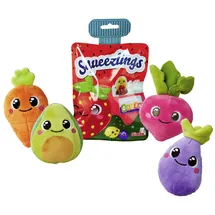 Simba Squeezlings - 12 Plüschfiguren zum Sammeln, es Wird nur EIN Artikel geliefert, Obst und Gemüse aus Plüsch, super Soft, niedliche Gesichter, ca. 8cm, ab 3 Jahren