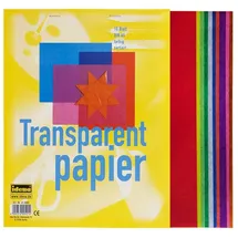 IDENA Transparentpapier A5 10 Blatt mehrfarbig