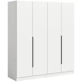 Möbel Boss Drehtürenschrank KOPENHAGEN 160 x 181 x 52 cm Weiß