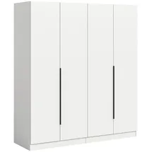 Möbel Boss Drehtürenschrank KOPENHAGEN 160 x 181 x 52 cm Weiß