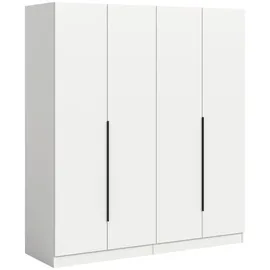 Möbel Boss Drehtürenschrank KOPENHAGEN 160 x 181 x 52 cm Weiß