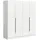 Möbel Boss Drehtürenschrank KOPENHAGEN 160 x 181 x 52 cm Weiß