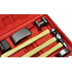 vidaXL 7-tlg. Karosserie-Ausbeulset Ausbeulhammer Dellen-Reparatur-Set