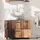 Vicco Waschbeckenunterschrank Ilias Eiche rustikal, 80 x 33 x 60.80 cm mit 2 Schubladen