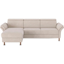 Home Affaire Ecksofa »Calypso L-Form«, mit motorischen Funktionen im Sofa und Recamiere beige