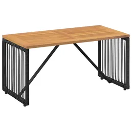 vidaXL Gartenlounge Set 9-tlg. Schwarz/Türkis