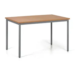 Esstisch TRIVIA, dunkelgraue Konstruktion, 1200 x 800 mm, Buche