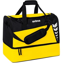 Erima Unisex Six Wings Sporttasche mit Bodenfach, gelb/schwarz, M